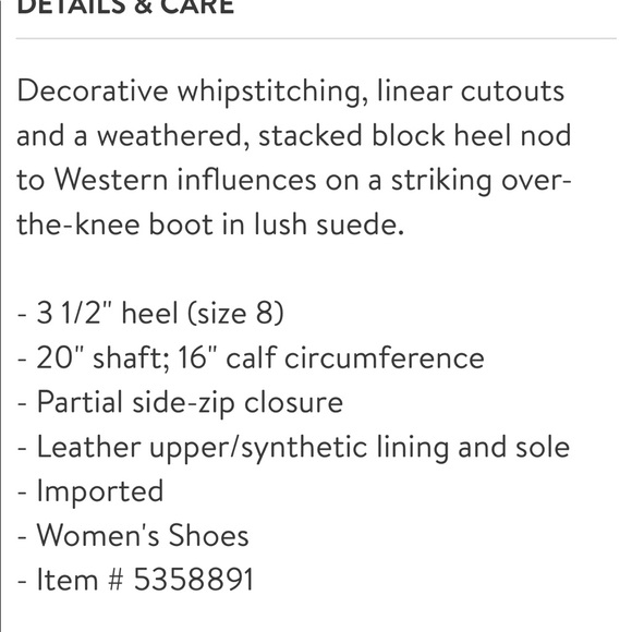 Vince Camuto black suede knee high boots size 7 - Picture 4 of 4